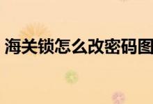 海關鎖怎么改密碼圖解（海關鎖怎么改密碼）