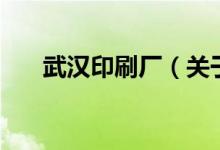 武漢印刷廠（關(guān)于武漢印刷廠的介紹）