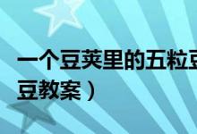 一個豆莢里的五粒豆教案（一個豆莢里的五粒豆教案）