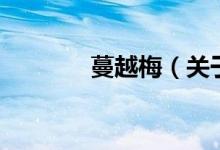 蔓越梅（關于蔓越梅的介紹）