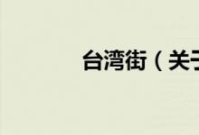 臺(tái)灣街（關(guān)于臺(tái)灣街的介紹）