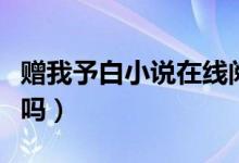 贈我予白小說在線閱讀完整版（贈我予白好看嗎）