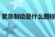 緊急制動是什么圖標（緊急制動是什么意思）