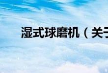 濕式球磨機(jī)(關(guān)于濕式球磨機(jī)的介紹)