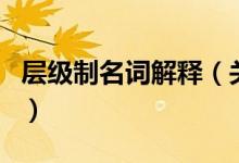 層級制名詞解釋（關于層級制名詞解釋的介紹）