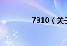 7310（關(guān)于7310的介紹）