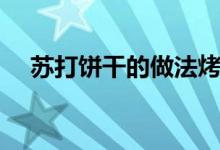 蘇打餅干的做法烤箱(蘇打餅干的做法)