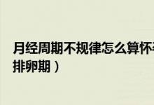 月經周期不規(guī)律怎么算懷孕多少天（月經周期不規(guī)律怎么算排卵期）