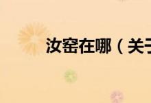 汝窯在哪（關于汝窯在哪的介紹）