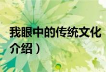 我眼中的傳統(tǒng)文化（關于我眼中的傳統(tǒng)文化的介紹）