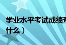 學(xué)業(yè)水平考試成績(jī)查詢?nèi)肟冢〞?huì)考成績(jī)要求是什么）