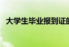 大學生畢業(yè)報到證的用途（是干什么用的）