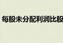 每股未分配利潤比股價(jià)高（每股未分配利潤）