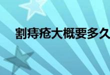 割痔瘡大概要多久(割痔瘡大概多少錢(qián))