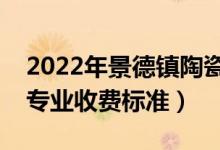 2022年景德鎮(zhèn)陶瓷大學學費多少錢（一年各專業(yè)收費標準）