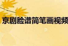 京劇臉譜簡(jiǎn)筆畫(huà)視頻(京劇臉譜簡(jiǎn)筆畫(huà)步驟)