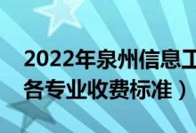 2022年泉州信息工程學(xué)院學(xué)費(fèi)多少錢（一年各專業(yè)收費(fèi)標(biāo)準(zhǔn)）