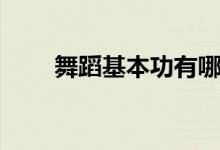 舞蹈基本功有哪些（學舞蹈的技巧）