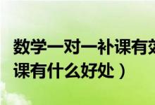 數(shù)學(xué)一對(duì)一補(bǔ)課有效果嗎（高三數(shù)學(xué)一對(duì)一補(bǔ)課有什么好處）