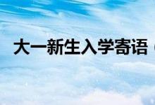 大一新生入學寄語（新學期開學文案精選）