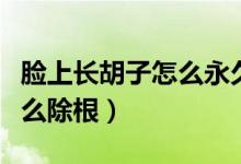 臉上長(zhǎng)胡子怎么永久去掉男生（臉上長(zhǎng)胡子怎么除根）