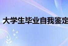 大學生畢業(yè)自我鑒定500字（自我鑒定范文）