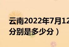 云南2022年7月12日高考錄取日報(bào)（各高校分別是多少分）