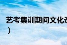 藝考集訓期間文化課怎么辦（如何兼顧文化課）